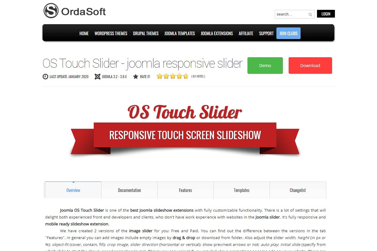 OS Touch Slider